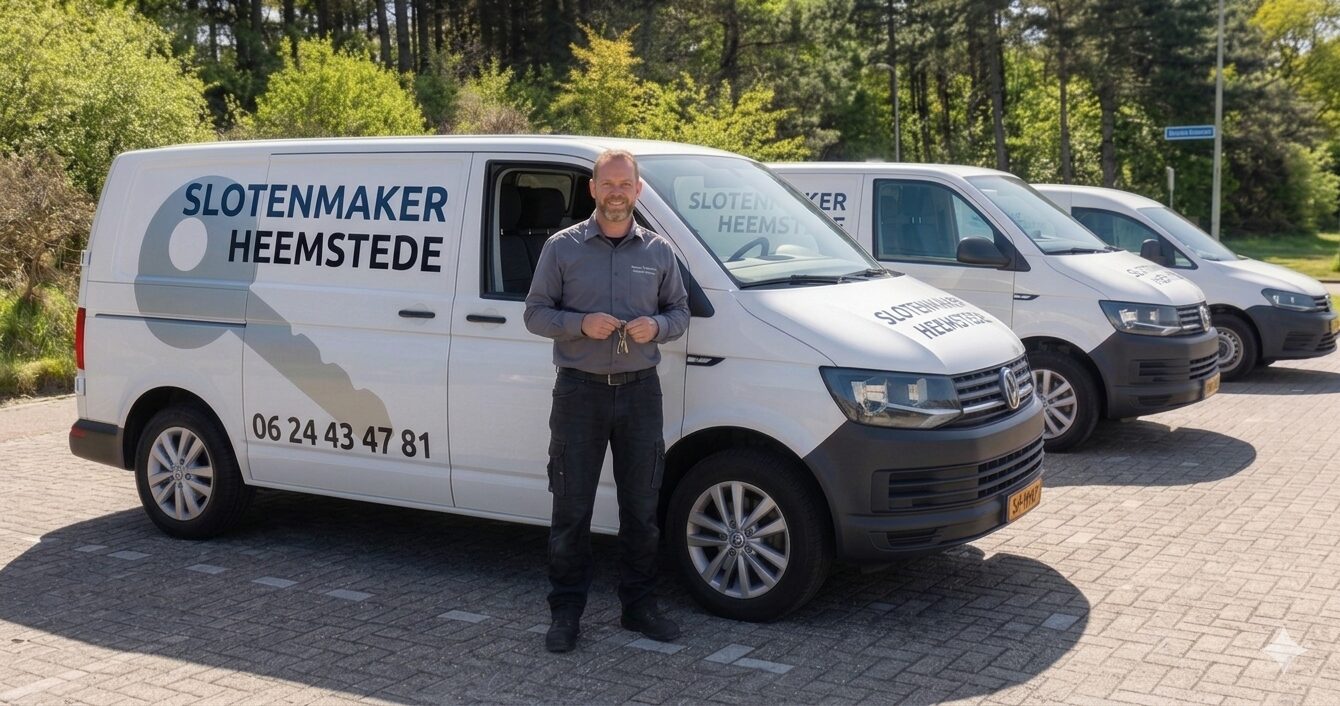 Slotenmaker Heemstede onderweg met de bedrijfsbus